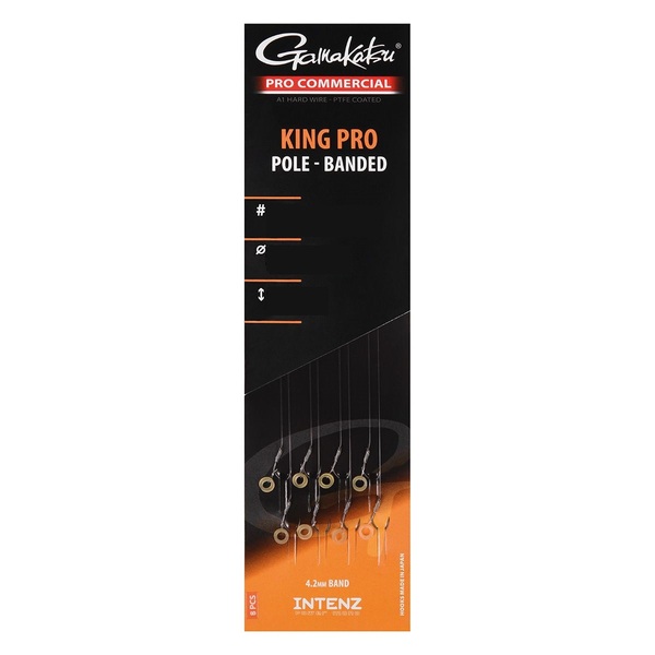 Gamakatsu Coarse King Pro Pole Banded 15cm (8 pieces)