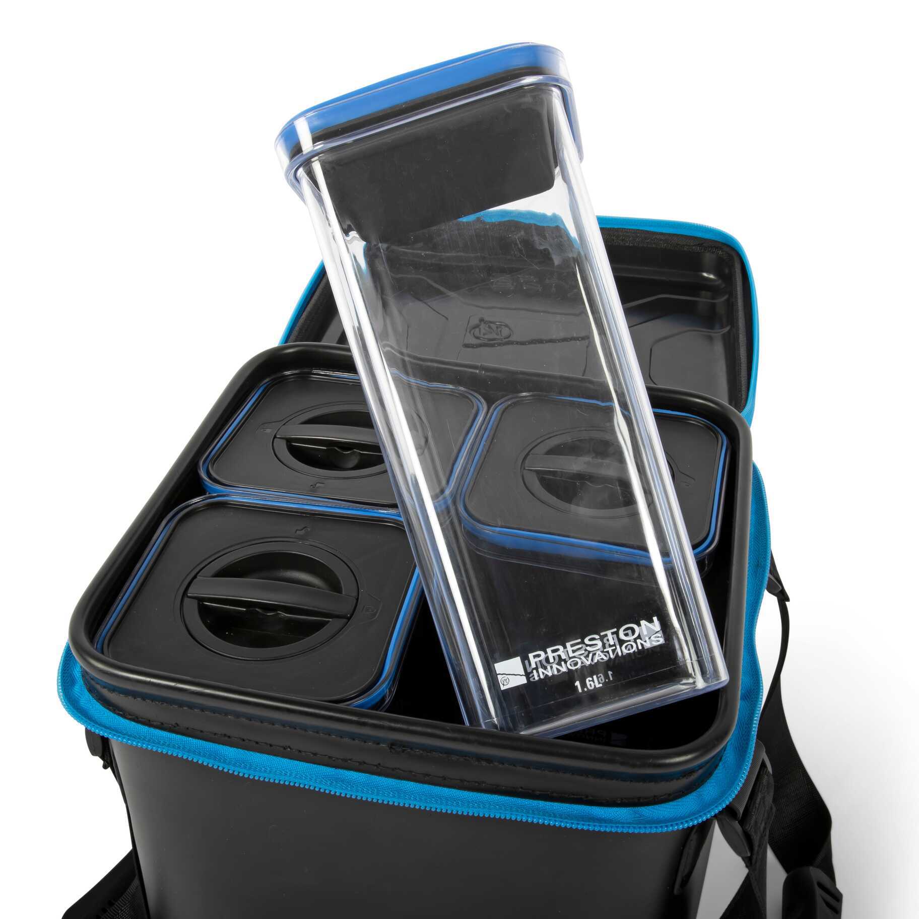 Preston Hardcase Bait Safe (Incl. 4 Bait Containers)