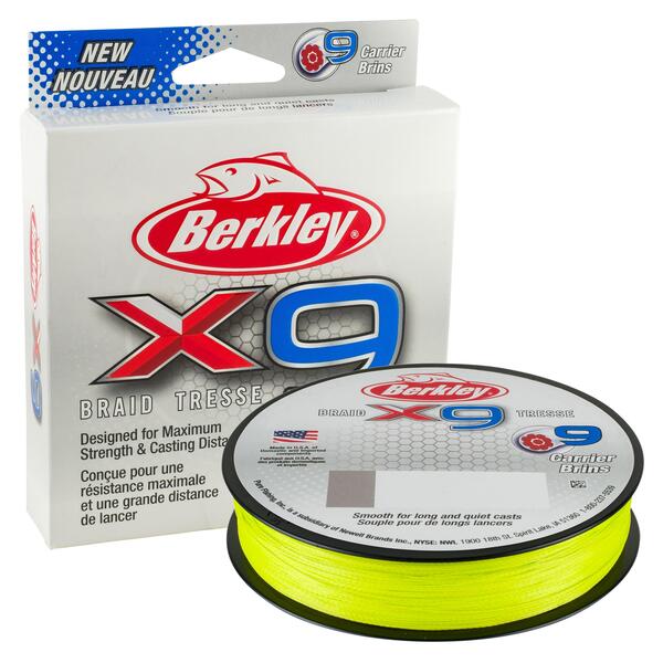 Berkley x9 Braided Line Flame Green 2000m