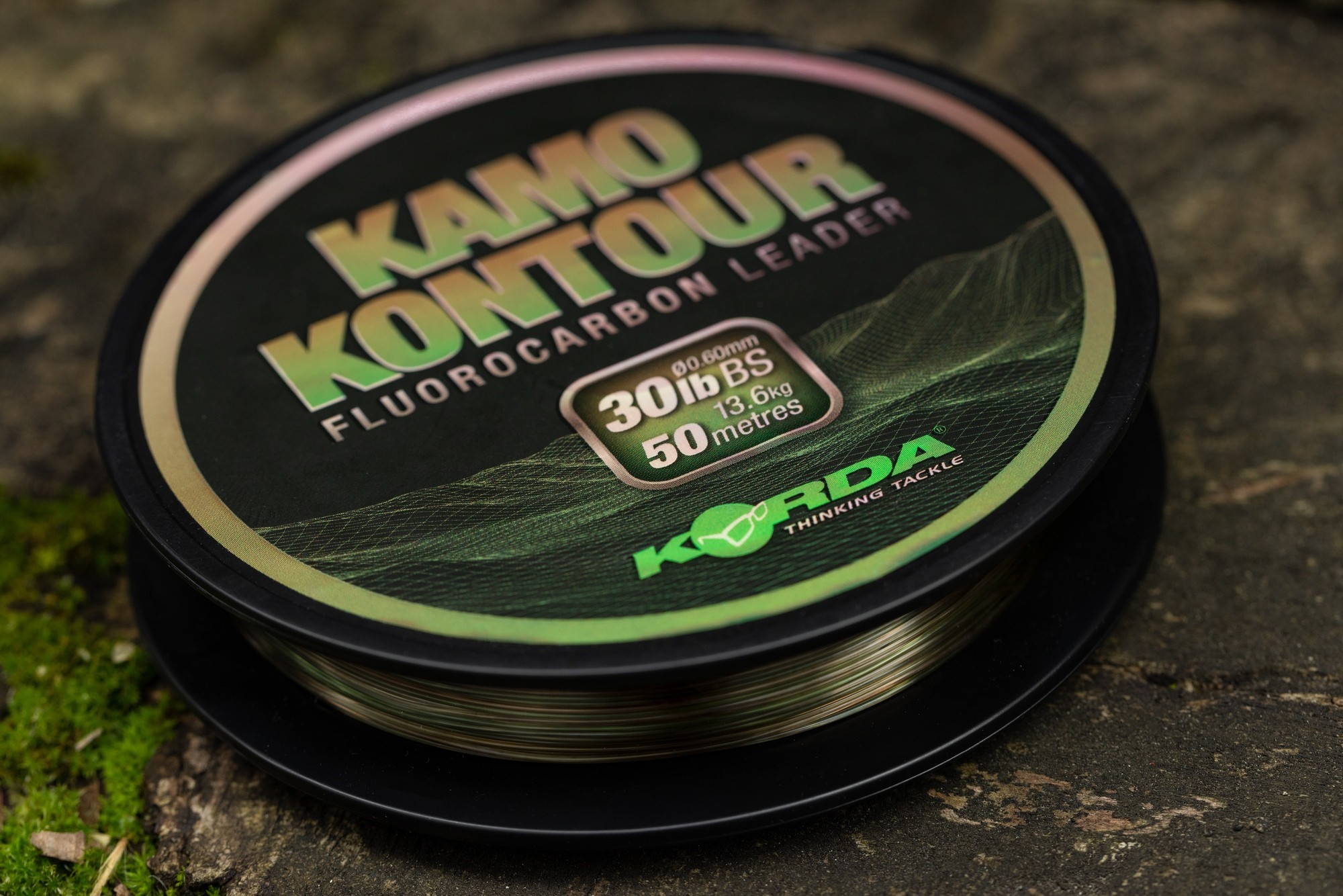 Korda Kamo Kontour Fluorocarbon Leader 0.60mm (50m)