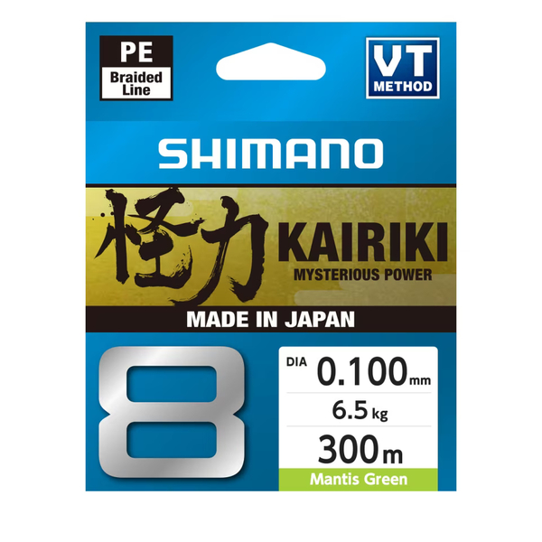 Shimano Kairiki 8 Green Braided Line 300m