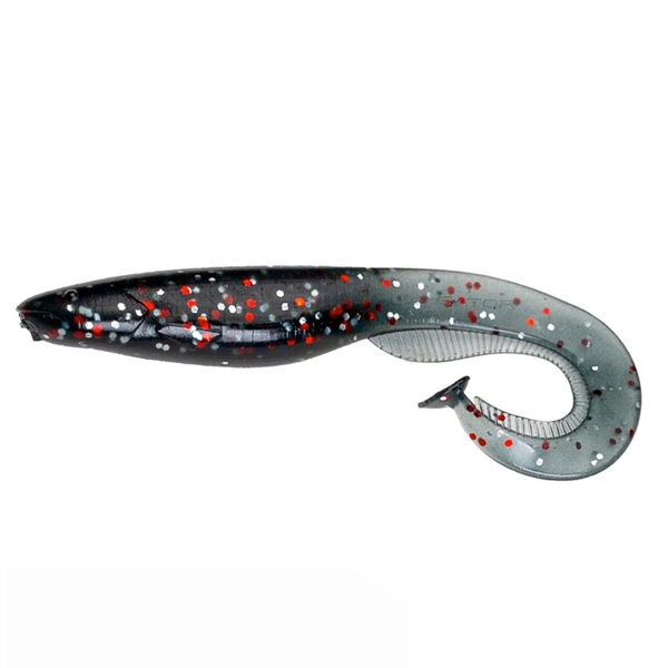 Gator Catfish 11cm Shad - Smoked Red Flake