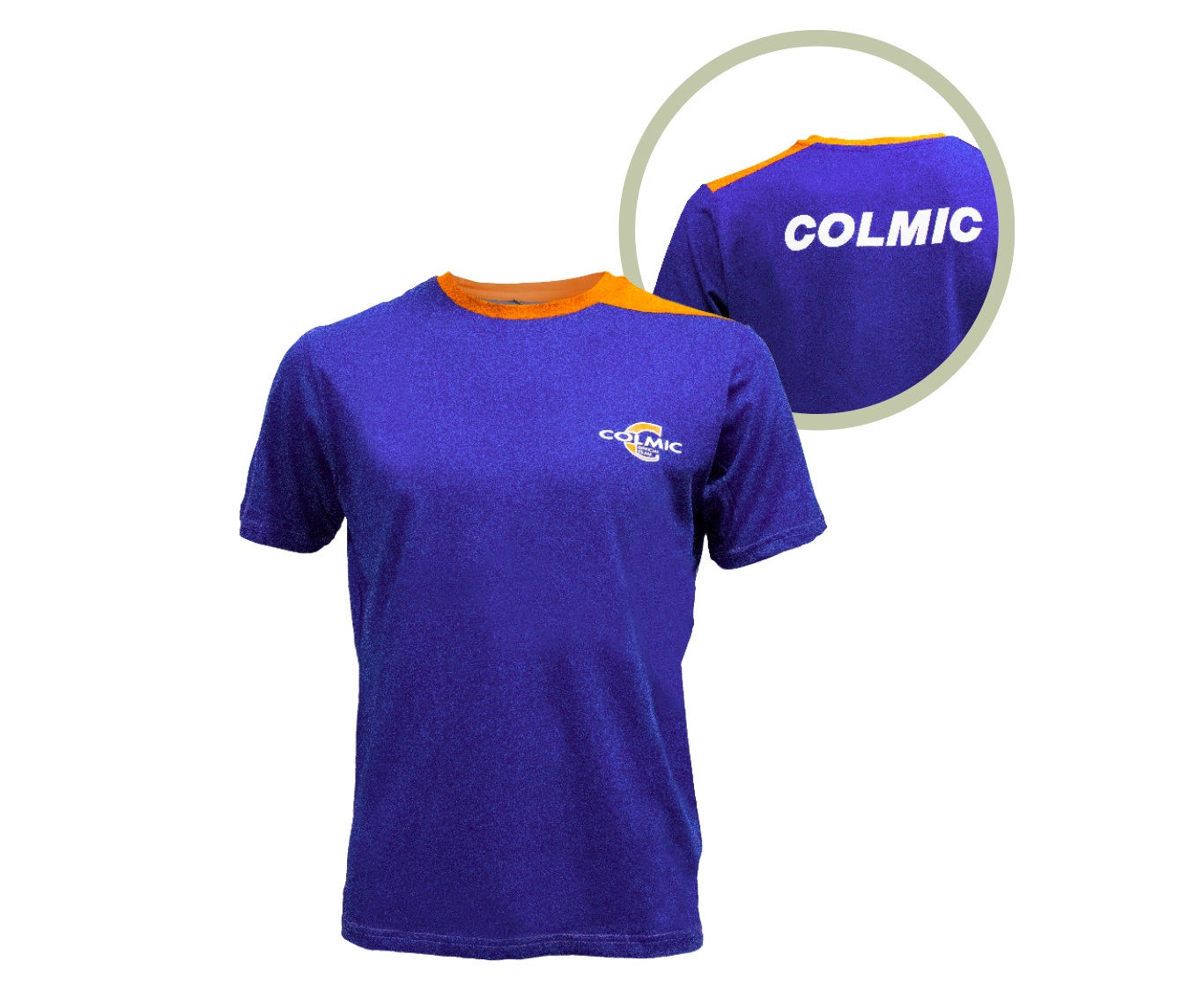 Colmic T-Shirt: Blue/Orange