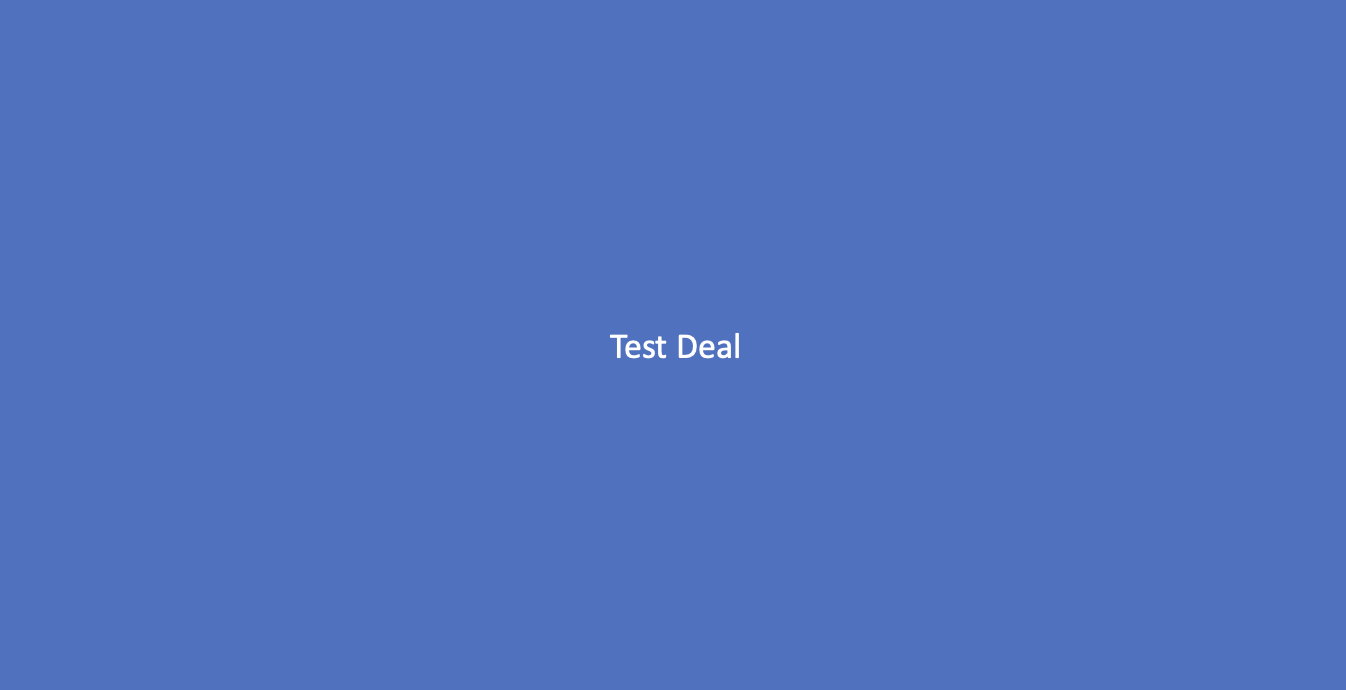 Test Deal - Translation(not for sale)