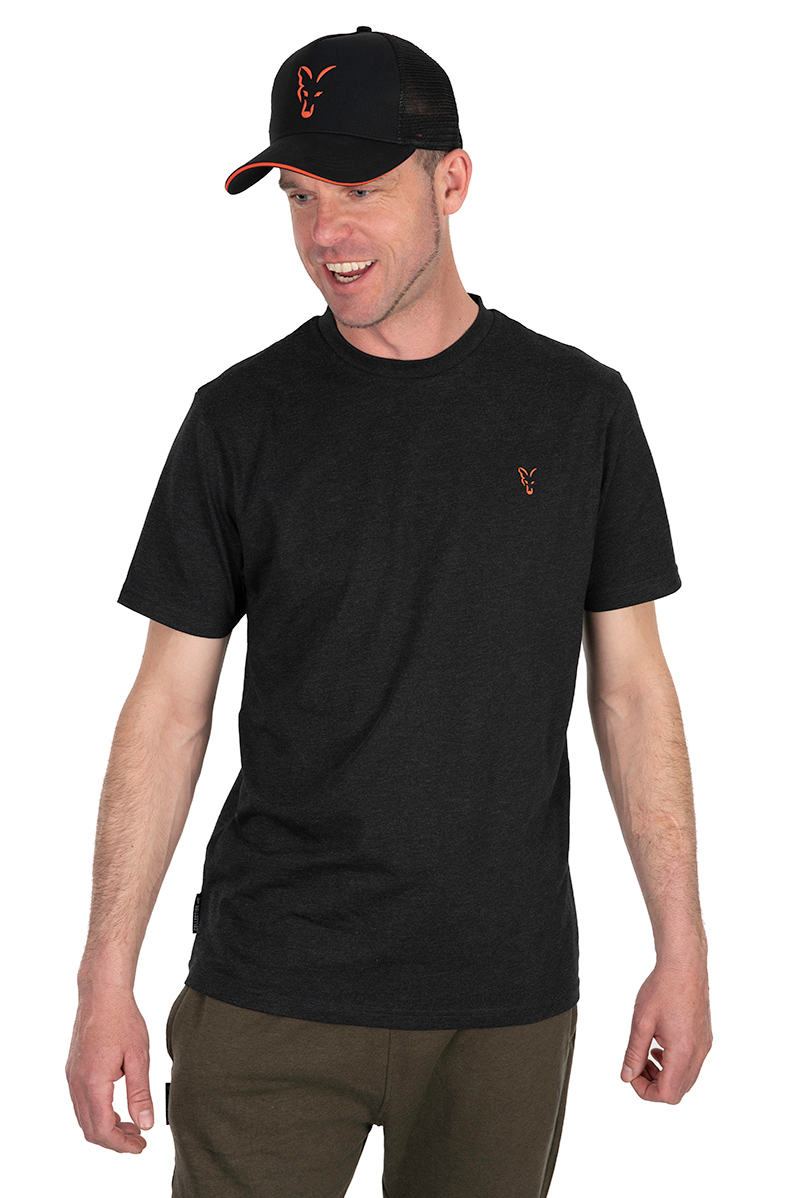 Fox Collection T Shirt Black & Orange