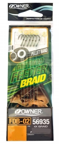 Owner 56935-FDB2 Pel Band Feeder Rigs (6 pieces) (10cm)