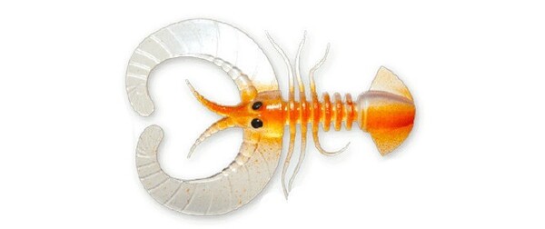 Delalande Crazy Craw Pearly Orange Back Creaturebait 9cm (4pcs)