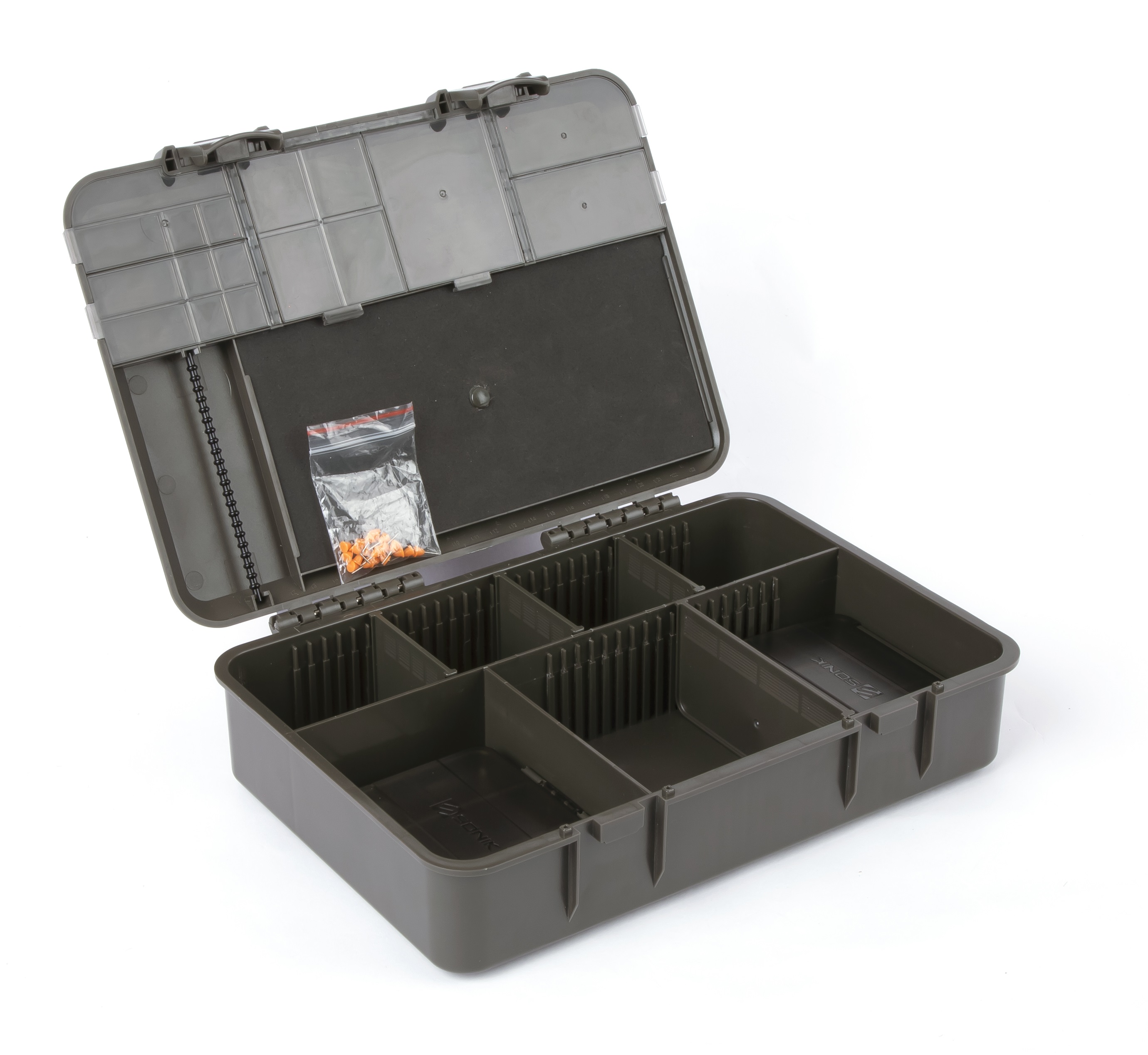 Sonik Lockbox Medium Tacklebox (Incl. 2 Boxes + Rigboard)