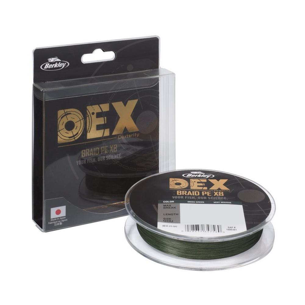 Berkley Dex X8 PE Braided Line Moss Green (150m)