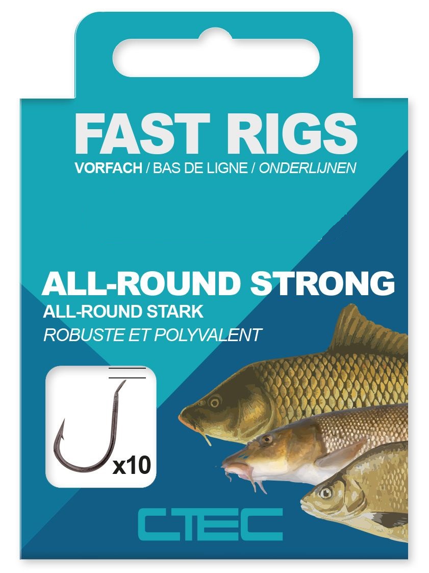 C-Tec Allround Strong Hook Rigs 0.20mm #14 (10 pieces)