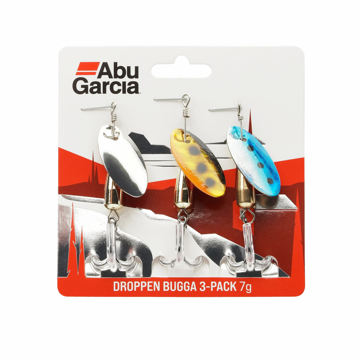 Abu Garcia Droppen Bugga 3-Pack Spinners - 7.0g