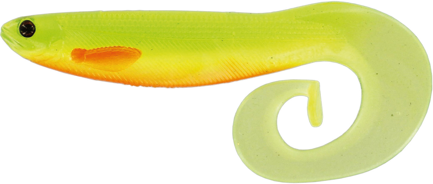 Westin Curlteez Curltail Shad Box 8.5cm (6g) (32 pieces) - Slime Curd