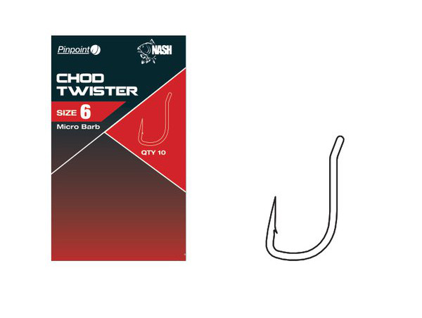 Nash Chod Twister Barbless Carp Hook